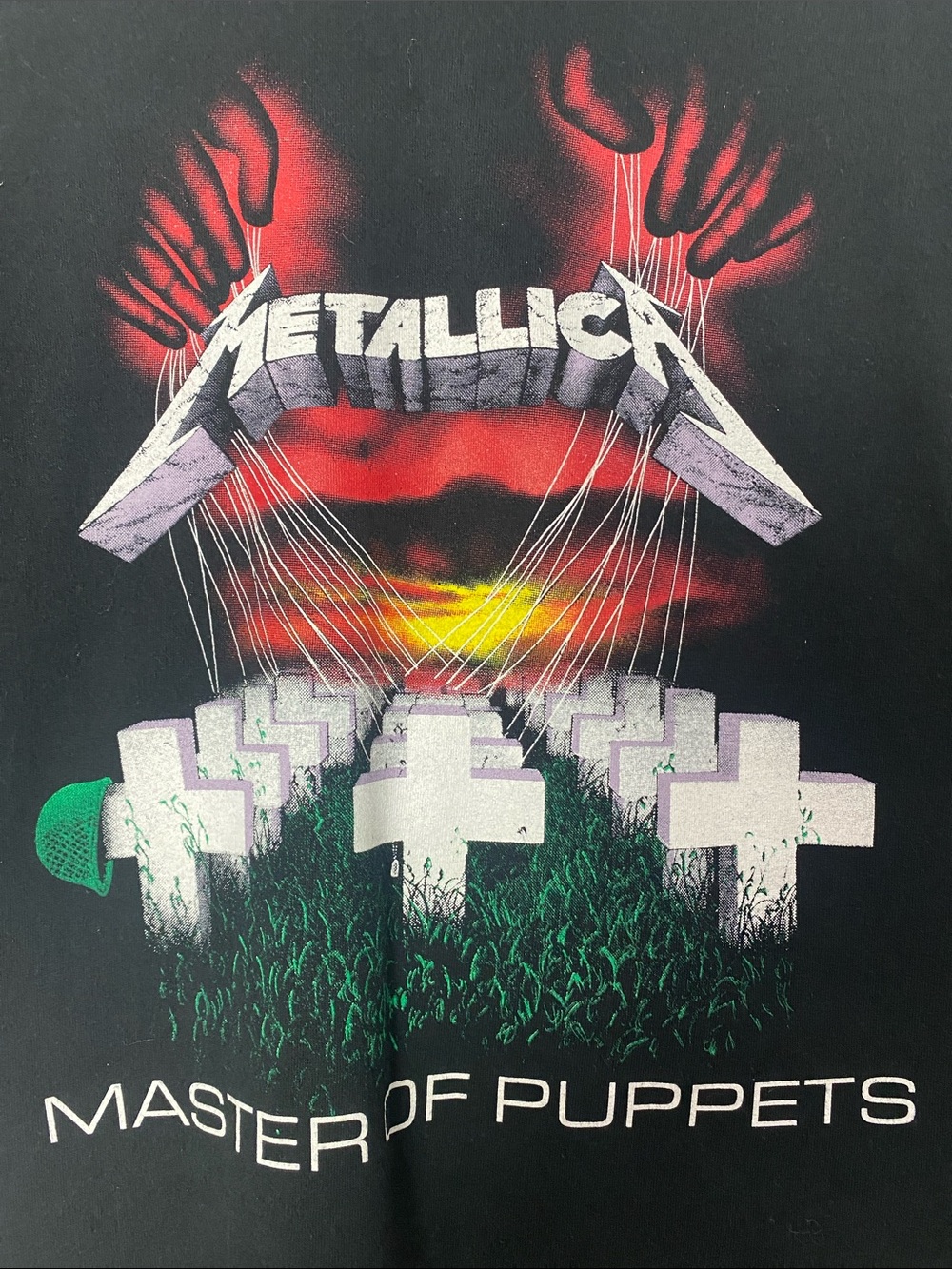 Metallica Master of Puppets Graphic Tee - Black L